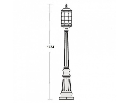 Наземный фонарь 81211 Bl Oasis Light Наземный фонарь 81211 Bl Oasis Light