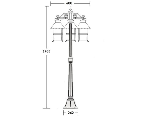 Наземный фонарь CAIOR 2 81408B Gb Oasis Light Наземный фонарь CAIOR 2 81408B Gb Oasis Light