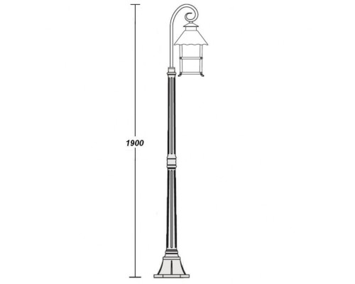 Наземный фонарь 81408/18 Gb Oasis Light Наземный фонарь 81408/18 Gb Oasis Light