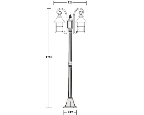 Наземный фонарь CAIOR 2 81409А/18 Gb Oasis Light Наземный фонарь CAIOR 2 81409А/18 Gb Oasis Light
