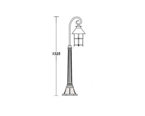 Наземный фонарь 81507/18 Gb Oasis Light Наземный фонарь 81507/18 Gb Oasis Light