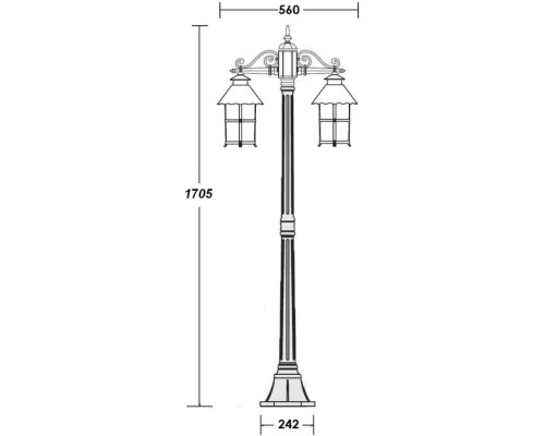 Наземный фонарь CAIOR 1 81508A Gb Oasis Light Наземный фонарь CAIOR 1 81508A Gb Oasis Light