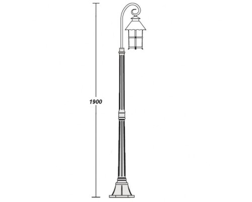 Наземный фонарь 81508/18 Gb Oasis Light Наземный фонарь 81508/18 Gb Oasis Light
