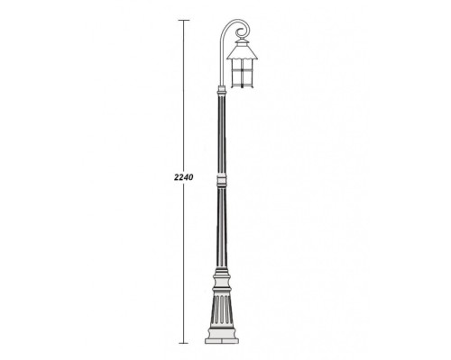 Наземный фонарь 81509/18 Gb Oasis Light Наземный фонарь 81509/18 Gb Oasis Light
