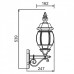 Настенный фонарь уличный 83401S Gb Oasis Light