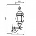 Настенный фонарь уличный 83401S W Oasis Light