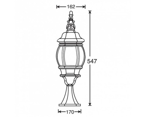 Наземный фонарь 83404S W Oasis Light Наземный фонарь 83404S W Oasis Light