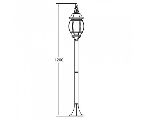 Наземный фонарь 83406S Bl Oasis Light Наземный фонарь 83406S Bl Oasis Light