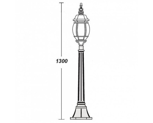 Наземный фонарь 83407L Bl Oasis Light Наземный фонарь 83407L Bl Oasis Light