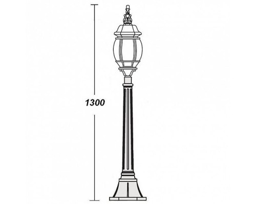 Наземный фонарь 83407L W Oasis Light Наземный фонарь 83407L W Oasis Light