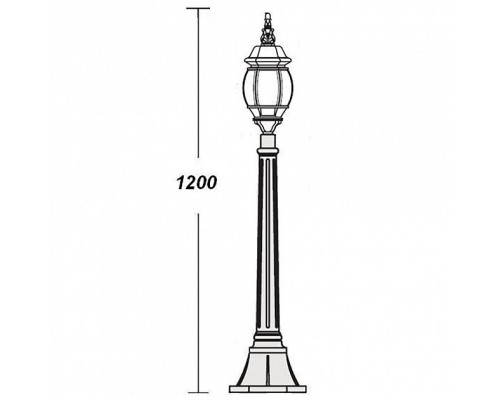 Наземный фонарь 83407S Bl Oasis Light Наземный фонарь 83407S Bl Oasis Light