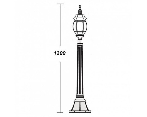 Наземный фонарь 83407S W Oasis Light Наземный фонарь 83407S W Oasis Light