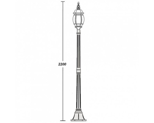 Наземный фонарь 83408L Bl Oasis Light Наземный фонарь 83408L Bl Oasis Light