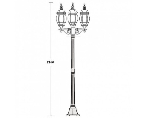 Наземный фонарь 83408LB Bl Oasis Light Наземный фонарь 83408LB Bl Oasis Light