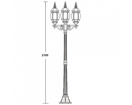 Наземный фонарь 83408LB W Oasis Light Наземный фонарь 83408LB W Oasis Light