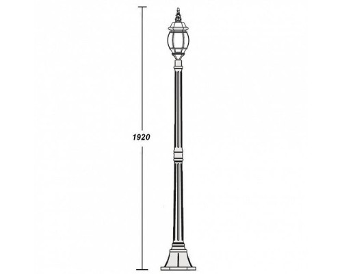 Наземный фонарь 83408S Bl Oasis Light Наземный фонарь 83408S Bl Oasis Light