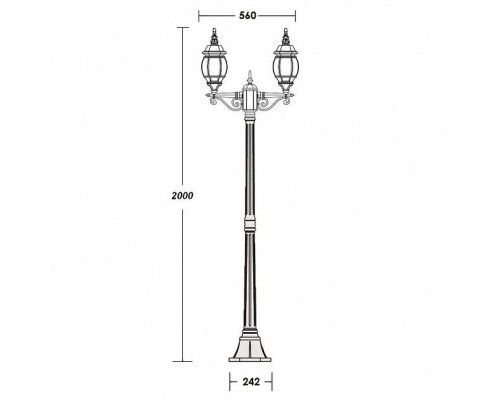 Наземный фонарь 83408SA Bl Oasis Light Наземный фонарь 83408SA Bl Oasis Light