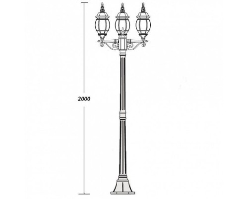 Наземный фонарь 83408SB Bl Oasis Light Наземный фонарь 83408SB Bl Oasis Light