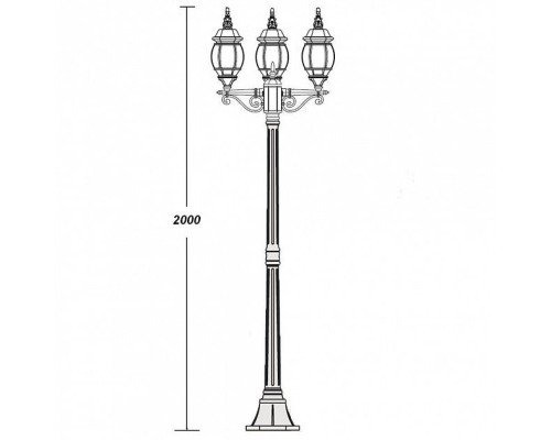 Наземный фонарь 83408SB Gb Oasis Light Наземный фонарь 83408SB Gb Oasis Light