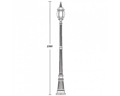Наземный фонарь 83409L Bl Oasis Light Наземный фонарь 83409L Bl Oasis Light