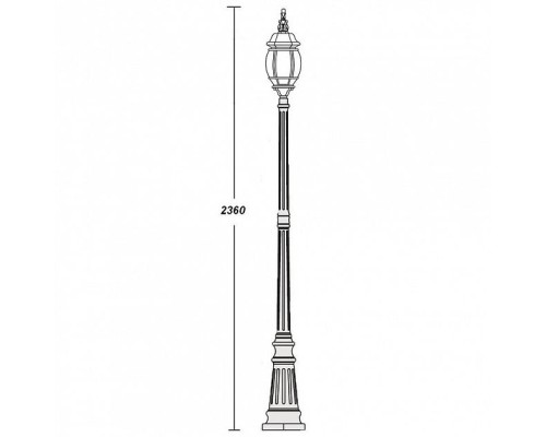 Наземный фонарь 83409L W Oasis Light Наземный фонарь 83409L W Oasis Light