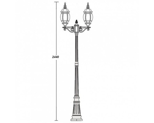 Наземный фонарь 83409LA Bl Oasis Light Наземный фонарь 83409LA Bl Oasis Light