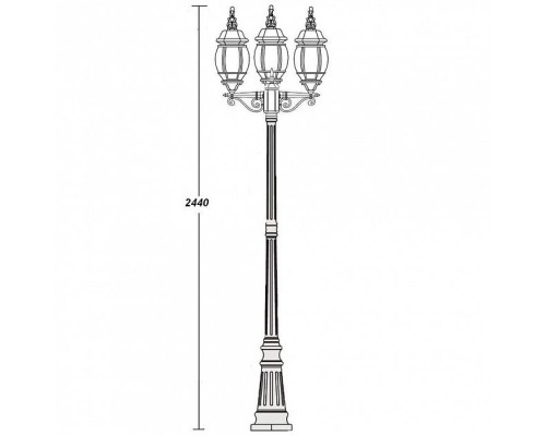 Наземный фонарь 83409LB Bl Oasis Light Наземный фонарь 83409LB Bl Oasis Light