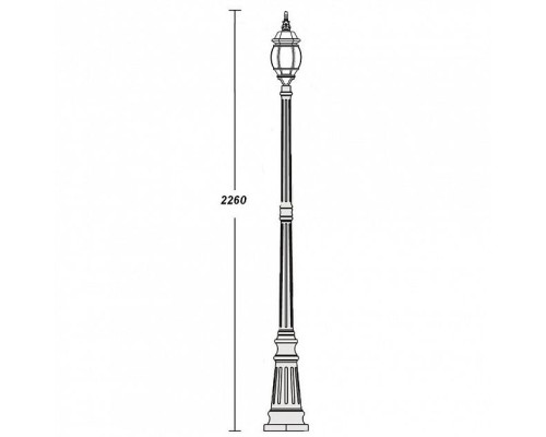 Наземный фонарь 83409S Bl Oasis Light Наземный фонарь 83409S Bl Oasis Light