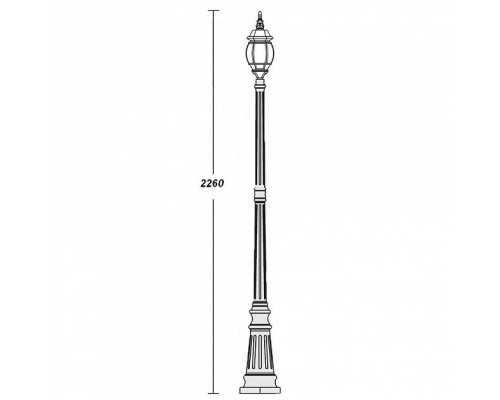 Наземный фонарь 83409S W Oasis Light Наземный фонарь 83409S W Oasis Light