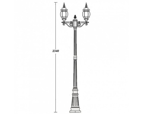 Наземный фонарь 83409SA Bl Oasis Light Наземный фонарь 83409SA Bl Oasis Light