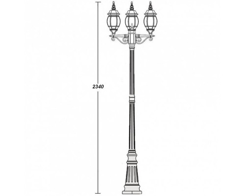 Наземный фонарь 83409SB Bl Oasis Light Наземный фонарь 83409SB Bl Oasis Light