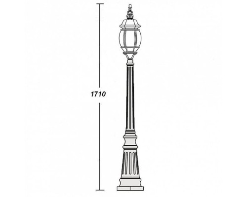 Наземный фонарь 83411L Bl Oasis Light Наземный фонарь 83411L Bl Oasis Light