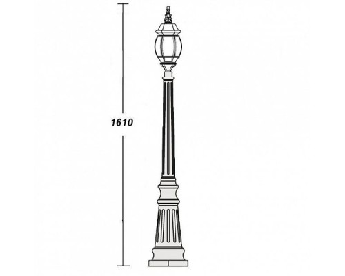 Наземный фонарь 83411S W Oasis Light Наземный фонарь 83411S W Oasis Light