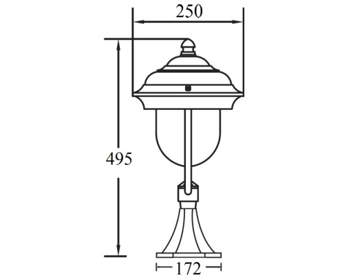 Наземный фонарь MADRID 84304 Bl Oasis Light Наземный фонарь MADRID 84304 Bl Oasis Light