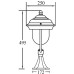 Наземный фонарь MADRID 84304 Bl Oasis Light