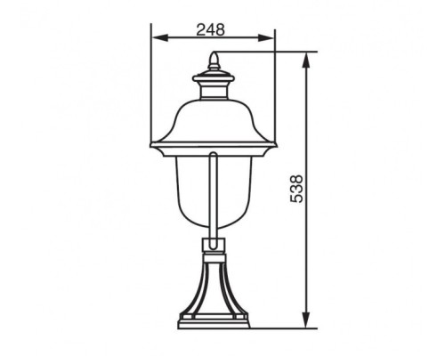Наземный фонарь 84304c Bl Oasis Light Наземный фонарь 84304c Bl Oasis Light