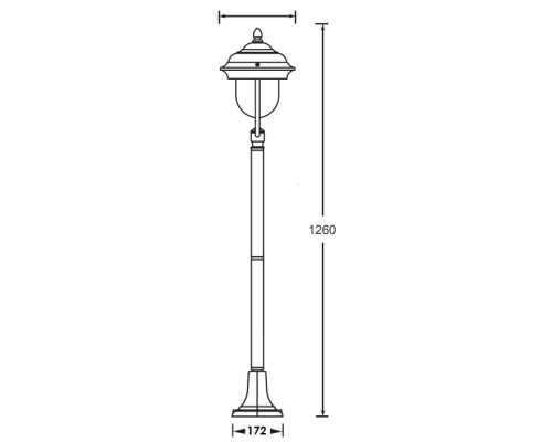 Наземный фонарь MADRID 84306 Bl Oasis Light Наземный фонарь MADRID 84306 Bl Oasis Light