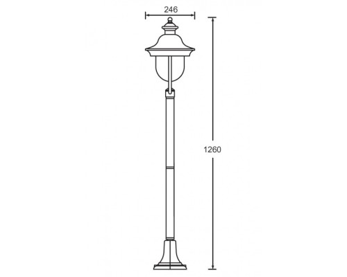 Наземный фонарь 84306c Bl Oasis Light Наземный фонарь 84306c Bl Oasis Light