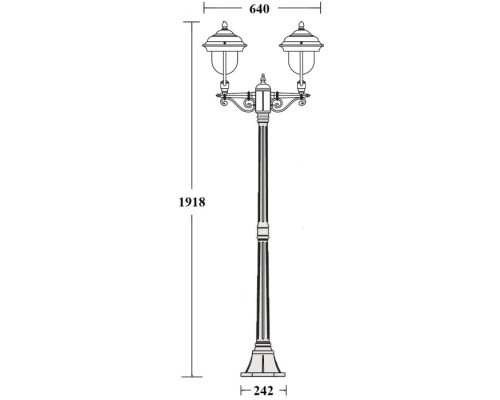Наземный фонарь MADRID 84308A Bl Oasis Light Наземный фонарь MADRID 84308A Bl Oasis Light
