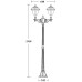 Наземный фонарь MADRID 84308A Bl Oasis Light