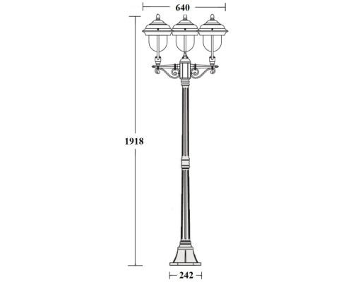 Наземный фонарь MADRID 84308B Bl Oasis Light Наземный фонарь MADRID 84308B Bl Oasis Light