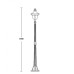 Наземный фонарь 84308c Bl Oasis Light