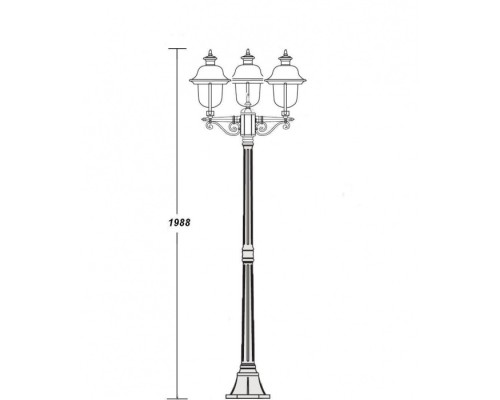 Наземный фонарь 84308cB Bl Oasis Light Наземный фонарь 84308cB Bl Oasis Light