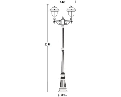 Наземный фонарь MADRID 84309A Bl Oasis Light Наземный фонарь MADRID 84309A Bl Oasis Light