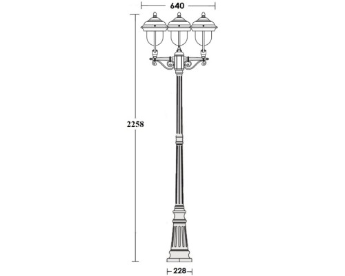 Наземный фонарь MADRID 84309B Bl Oasis Light Наземный фонарь MADRID 84309B Bl Oasis Light