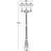 Наземный фонарь MADRID 84309B Bl Oasis Light