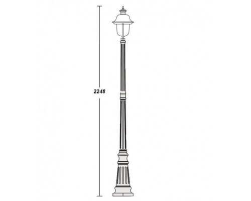 Наземный фонарь 84309c Bl Oasis Light Наземный фонарь 84309c Bl Oasis Light