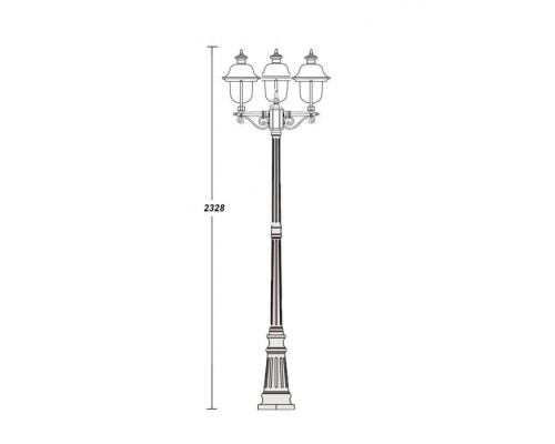 Наземный фонарь 84309cB Bl Oasis Light Наземный фонарь 84309cB Bl Oasis Light