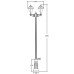 Наземный фонарь MADRID 84310A B2 Bl Oasis Light