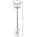 Наземный фонарь MADRID 84310B B2 Bl Oasis Light